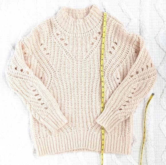 LOFT Soft Pink Alpaca Blend Sweater Size Small - Picture 8 of 9